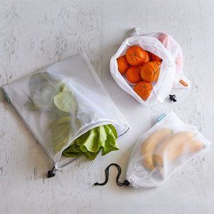 PAMPERED CHEF MESH PRODUCE BAGS #100363 NEW 3 SIZES REUSABLE #790